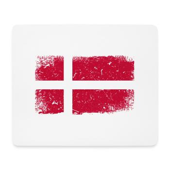 Denmark flag - Mouse Pad (horizontal) - white - Front