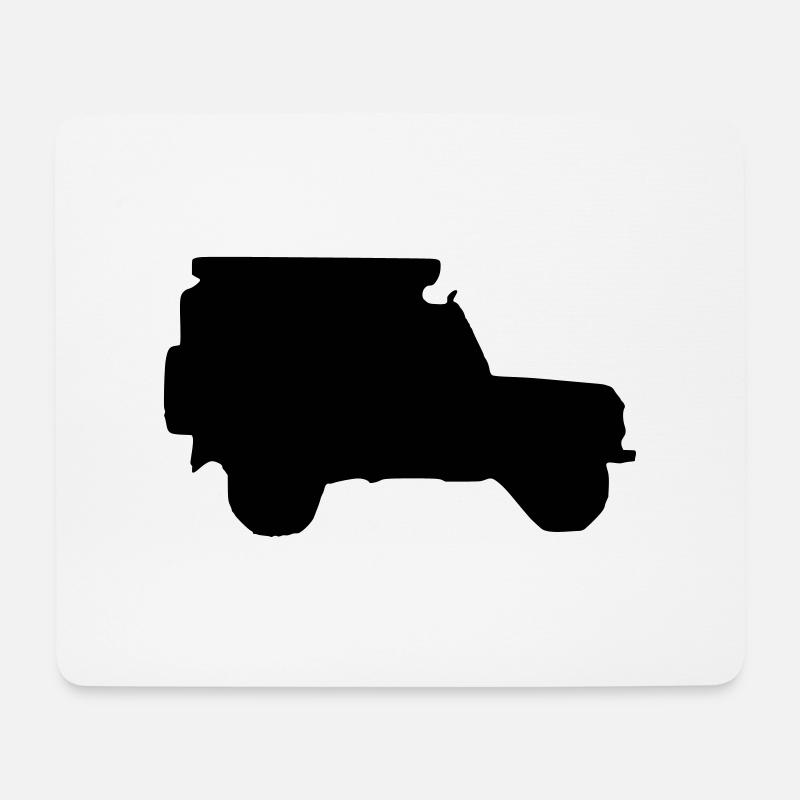 Shadow LR Defender 90 - Mouse Pad (horizontal) - white