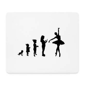 Evolution Ballett 1 - Mousepad (Querformat) - Weiß - Vorne