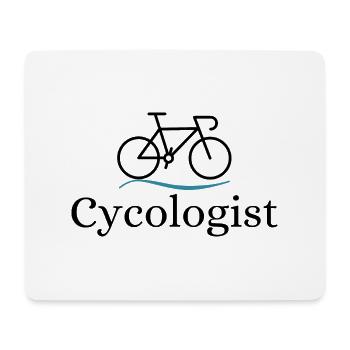Cycliste Cycologist - Tapis de souris (format paysage) - blanc - Devant