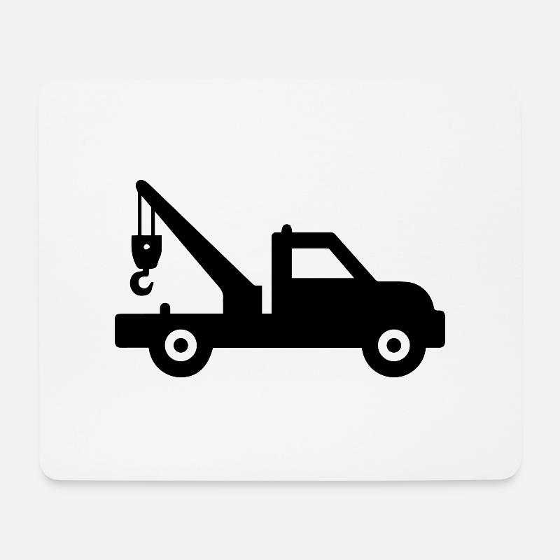Der Abschleppwagen service 24h - Mousepad (Querformat) - Weiß
