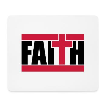 Religion Logo Text - Mousepad (Querformat) - Weiß - Vorne