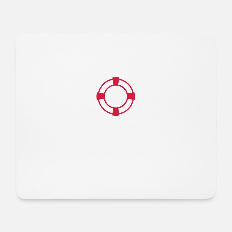 lifeguard - Mousepad (Querformat) - Weiß
