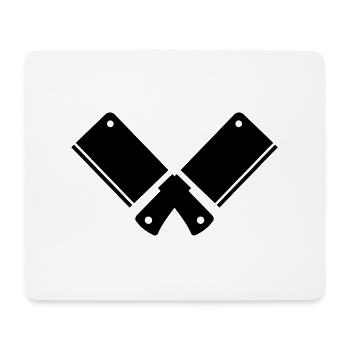 Couteau de cuisine - Tapis de souris (format paysage) - blanc - Devant