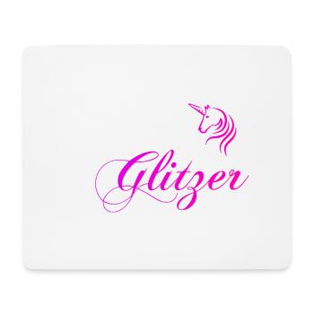 Team Glitzer - Mousepad (Querformat) - Weiß - Vorne