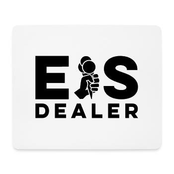 eis dealer eisverkäufer sommer - Mousepad (Querformat) - Weiß - Vorne