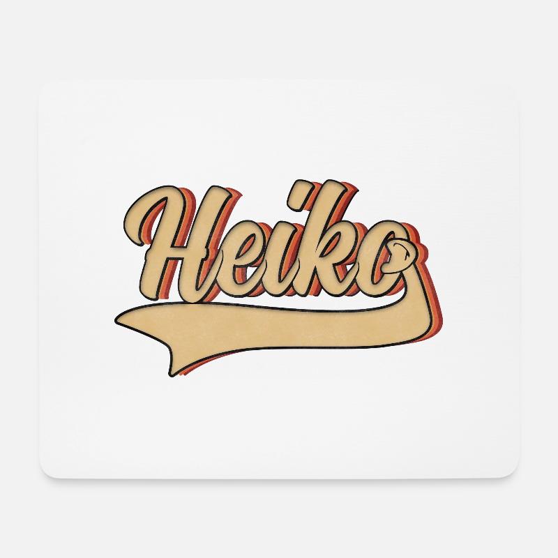 Heiko Retro Design - Mousepad (Querformat) - Weiß