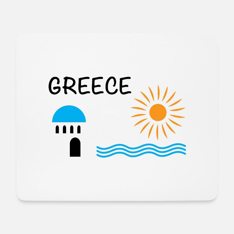 Griechenland - Mousepad (Querformat) - Weiß