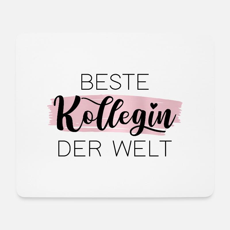 Beste Kollegin der Welt - Mousepad (Querformat) - Weiß