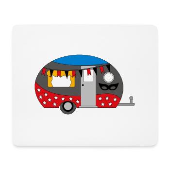 Camping - Mousepad (Querformat) - Weiß - Vorne