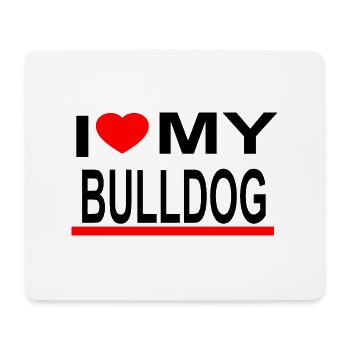 Bulldog - Mouse Pad (horizontal) - white - Front