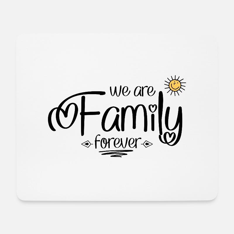 Familie - Mousepad (Querformat) - Weiß