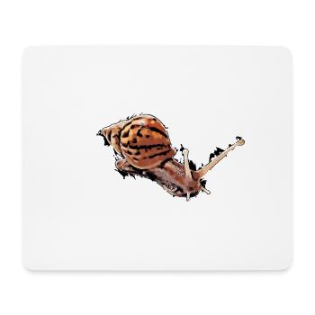 snail with dots - Mouse Pad (horizontal) - white - Front