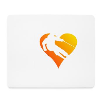 Men's Freestyle Skiers Skiing Skiers Skiers - Mouse Pad (horizontal) - white - Front