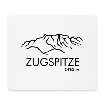 Zugspitze - Mousepad (Querformat) - Weiß - Vorne