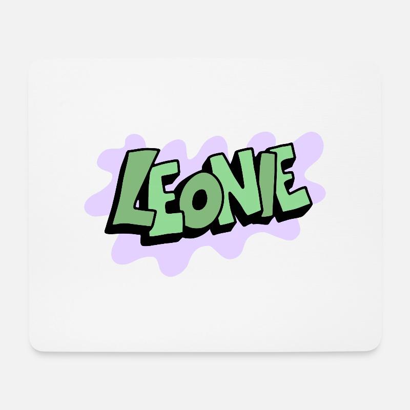 Grafitti Name Leonie - Mousepad (Querformat) - Weiß