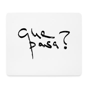 Que Pasa Line Art - Minimalistisch - Mousepad (Querformat) - Weiß - Vorne