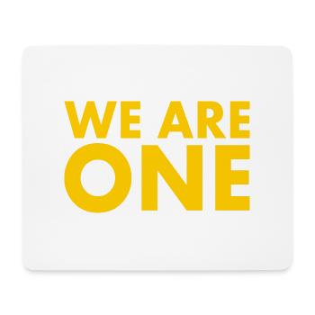 We are one - Tapis de souris (format paysage) - blanc - Devant