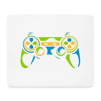 Bunter Controller Retro Konsole - Mousepad (Querformat) - Weiß - Vorne