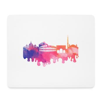 Rome Rome Italy City Skyline Splash Colorful - Mouse Pad (horizontal) - white - Front