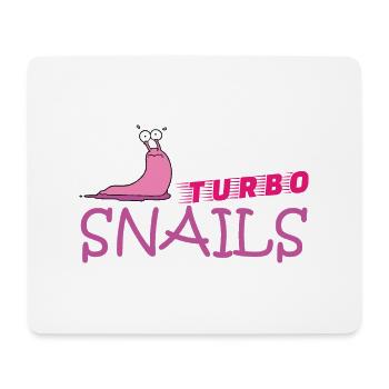 Muddy run shirt mud obstacle race ocr Team Snail - Mousepad (Querformat) - Weiß - Vorne