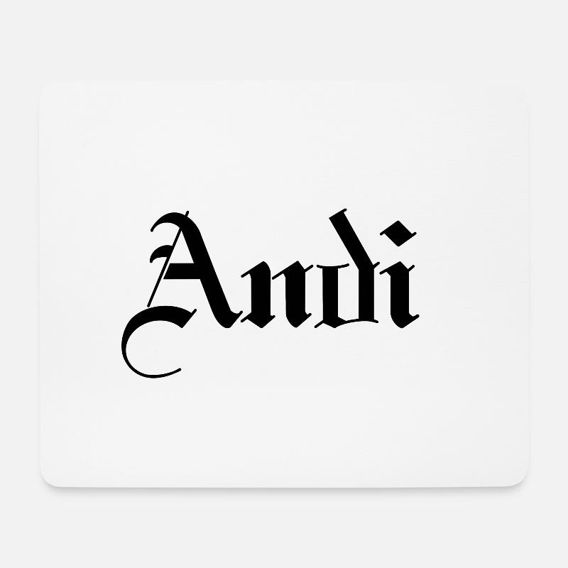 Andi - Mousepad (Querformat) - Weiß