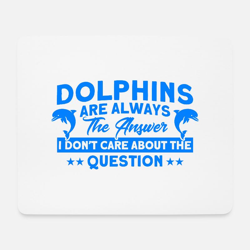Delfin Delfin Liebhaber Tier Delfine Geschenk - Mousepad (Querformat) - Weiß