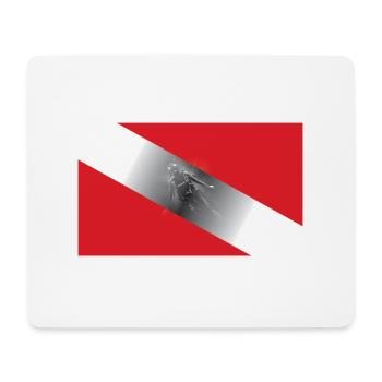 Diving Flagg - Mousepad (Querformat) - Weiß - Vorne