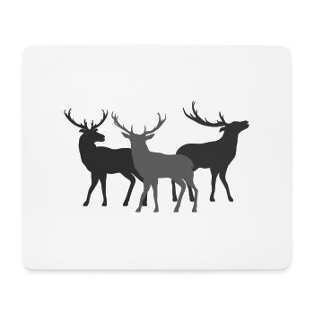 Deer - Mouse Pad (horizontal) - white - Front