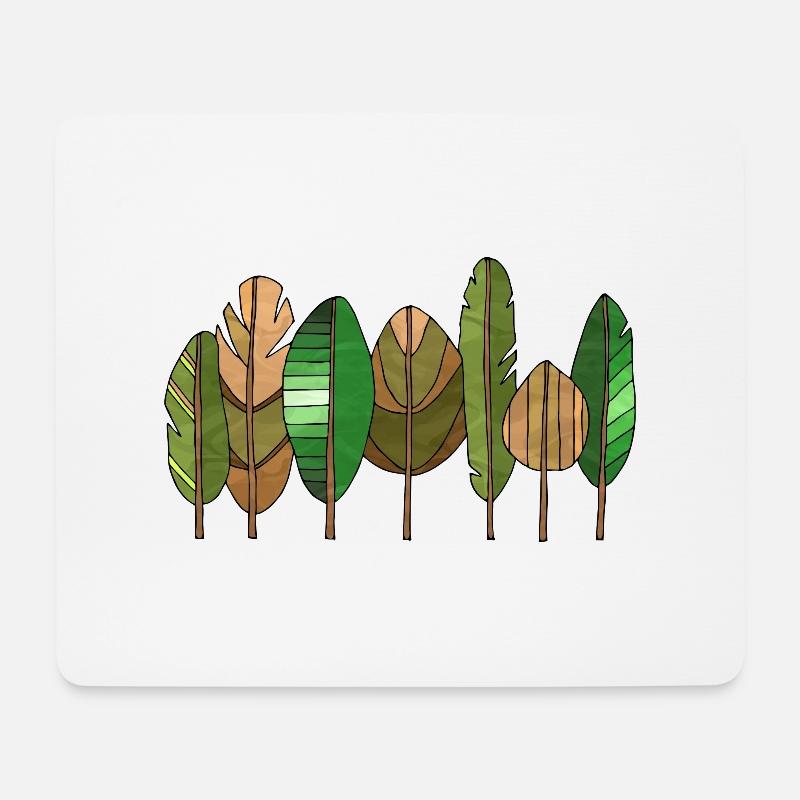 Baum - Mousepad (Querformat) - Weiß