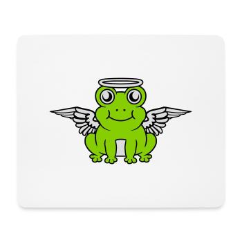 Heiligenschein Flügel Frosch Engel - Mousepad (Querformat) - Weiß - Vorne