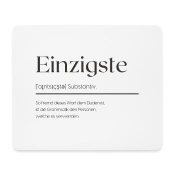 Einzigste - Mousepad (Querformat) - Weiß - Vorne