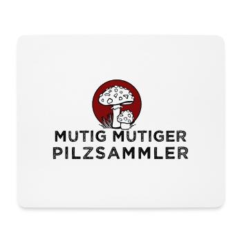 Pilzsammler Pilze suchen - Mousepad (Querformat) - Weiß - Vorne
