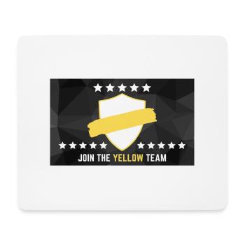 JOIN THE YELLOW TEAM - Mousepad (Querformat) - Weiß - Vorne