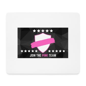 JOIN THE PINK TEAM - Mousepad (Querformat) - Weiß - Vorne