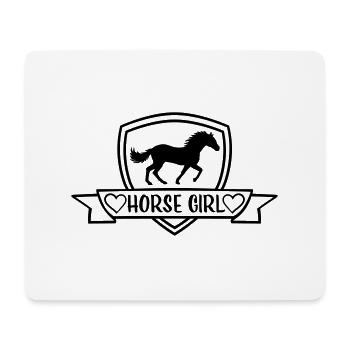 Citation de fille de cheval disant - Tapis de souris (format paysage) - blanc - Devant