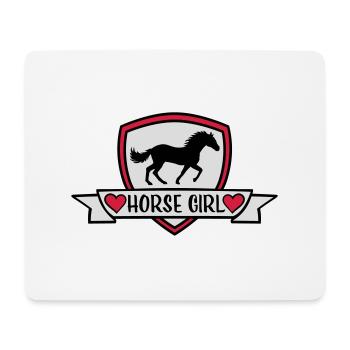 Conception de citation de fille de cheval - Tapis de souris (format paysage) - blanc - Devant