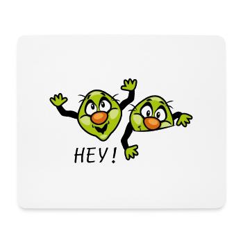 Hallöchen - Mousepad (Querformat) - Weiß - Vorne