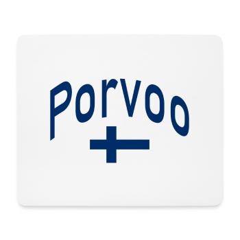 Porvoo finland flag - Mouse Pad (horizontal) - white - Front