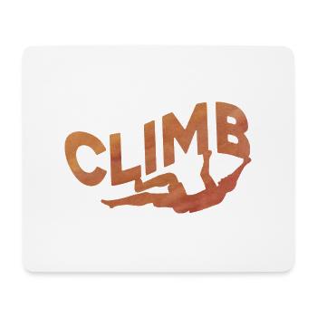Retro Graphic Climbing Bouldering Rock Climber Mou - Mousepad (Querformat) - Weiß - Vorne