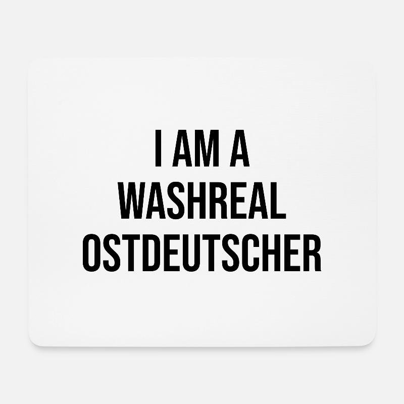 Ein Waschechter Ostdeutscher - Mousepad (Querformat) - Weiß