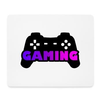 Gaming-Joystick lila rosa - Mousepad (Querformat) - Weiß - Vorne