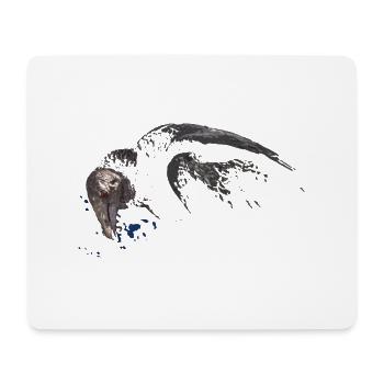 Der schreckliche Geier mit dem roten Auge - Mousepad (Querformat) - Weiß - Vorne