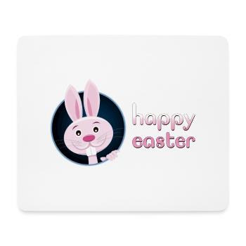 Cute Bunnies w/ Happy Easter for Teacher - Mouse Pad (horizontal) - white - Front