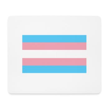 Transgender-Pride-Flagge - Mousepad (Querformat) - Weiß - Vorne