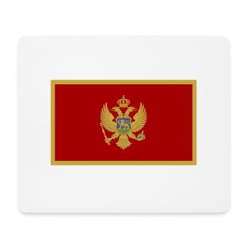 Montenegro Flagge - Mousepad (Querformat) - Weiß - Vorne