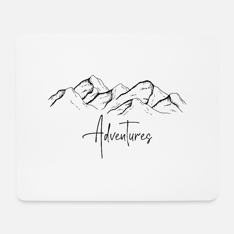 Adventure - Mousepad (Querformat) - Weiß
