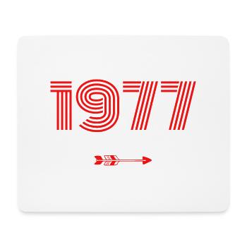 Born in 1977 - Mouse Pad (horizontal) - white - Front