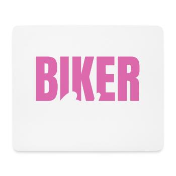 Motocross Motorradfahrerin Bikerin Motorrad - Mousepad (Querformat) - Weiß - Vorne
