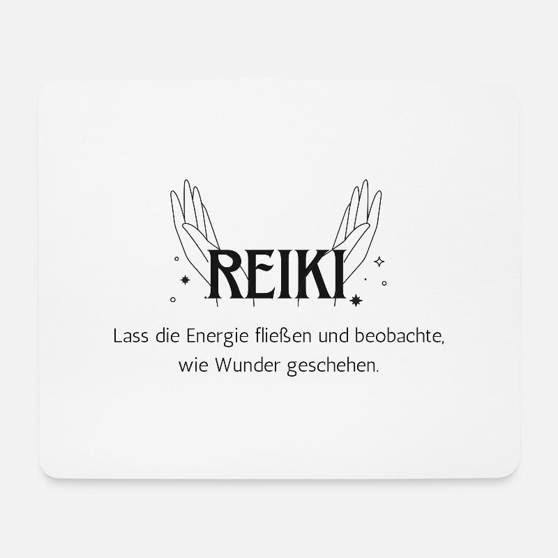 Reiki Meister Geschenk Heilung - Mousepad (Querformat) - Weiß